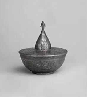 Bowl with Cover, Iran, 19th century. Creator: Unknown