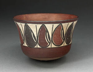 Bowl Depicting Band of Abstract Beans or Seeds, 180 B.C. / A.D. 500. Creator: Unknown