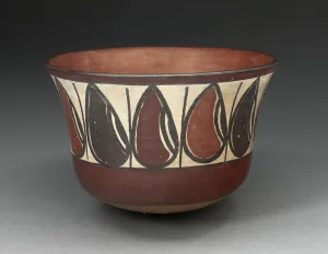 Seed Prints: Bowl Depicting Band of Abstract Beans or Seeds, 180 B. C. / A. D. 500. Creator: Unknown