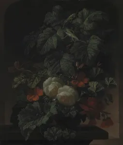Grasshopper Prints: A Bowl of Flowers, 1672-1708. Creator: Elias Van Den Broeck