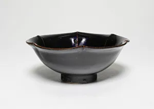 Bowl with Foliate Rim and White Ribs, Song dynasty (960-1279). Creator: Unknown