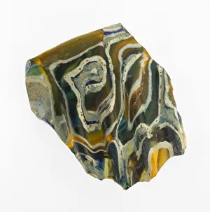 Glass Mosaic Glass Technique Prints: Bowl Fragment, Late 1st century BCE-mid-1st century CE. Creator: Unknown