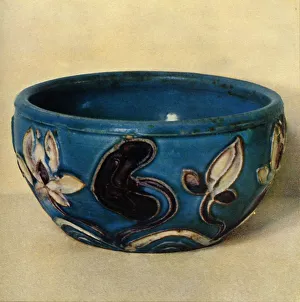 Honey Prints: Bowl - Ming period, 1368-1644, (1945). Creator: Unknown