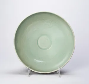 Turquoise Collection: Bowl with Pair of Flying Phoenixes, Korea, Goryeo dynasty (918-1392), 12th century