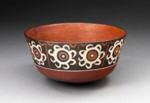 Spiral Collection: Bowl with Repeated Spiral-Like Motifs, 180 B.C. / A.D. 500. Creator: Unknown