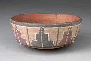 Bowl with Repeated Stepped Motif, 180 B. C. / A. D. 500. Creator: Unknown