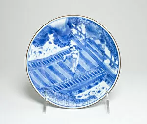 Underglaze Blue Gallery: Bowl with Scene from Romance of the... Qing dynasty, Shunzhi / early Kangxi period (c)