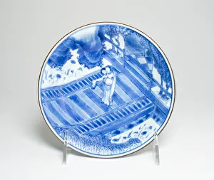 Underglaze Blue Gallery: Bowl with Scene from Romance of the... Qing dynasty, Shunzhi / early Kangxi period (c)