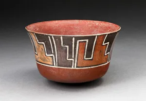 Bowl with Stepped Motifs, 180 B. C. / A. D. 500. Creator: Unknown