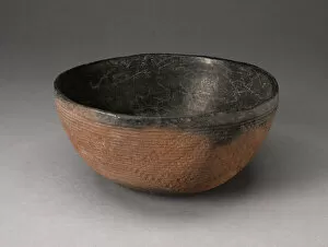 Heritage Gallery: Bowl with Textured Surface Decoration in Basketry-Like Pattern, A.D. 900 / 1000