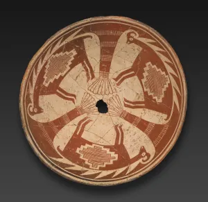 Composite Prints: Bowl with Three-part Antelope Design, 950 / 1150. Creator: Unknown