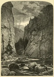 Arizona Collection: Bowlder Canon, 1874. Creator: W. J. Linton