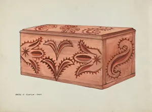 Majel G Claflin Prints: Box, c. 1937. Creator: Majel G. Claflin
