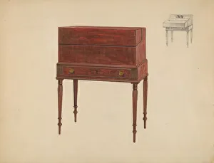 Arthur Johnson Prints: Box Desk, c. 1936. Creator: Arthur Johnson