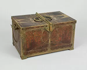 Inlaying Gallery: Box, Germany, c. 1900. Creator: Erhard & Sohne. Box, Germany, c. 1900. Creator: Erhard & Sohne