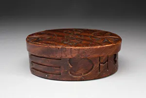 Heart Shape Prints: Box with Lid, c. 1759. Creator: Unknown