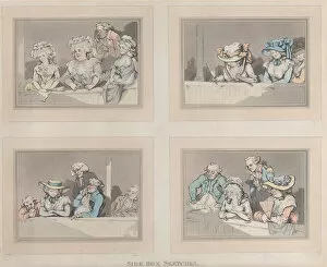 Images Dated 5th November 2020: Side Box Sketches, June 5, 1786. Creator: Samuel Alken