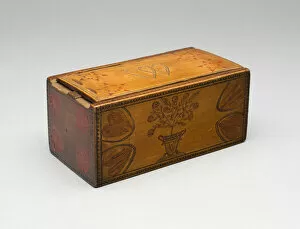 Storage Gallery: Box with Sliding Lid, c. 1800. Creator: Unknown