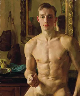 Symbolism Collection: The Boxer. Portrait of Boris Snezhkovsky, 1933