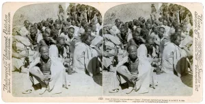 Captured Prints: Boxer prisoners captured and brought in by the US 6th Cavalry