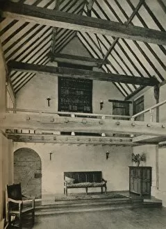 Boxhurst Farm, Kent: End of Dance Room. Restored and converted by Oliver Hill, c1928