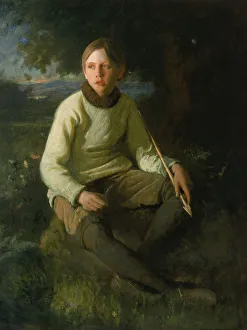 Stockings Collection: The Boy with the Arrow, 1903. Creator: Douglas Volk