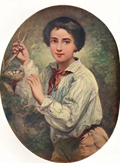 Boy with Birds Nest, 1852. Artist: Bernard Charles Chiapory