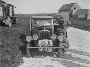 Motor Maintenance Gallery: Boy Blue 2, Wolseley Hornet saloon of DEM Douglas-Morris, B&HMC Brighton Motor Rally, 1930