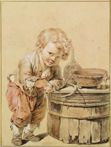 Jean Baptiste 1725 1805 Prints: Boy with a Broken Egg, ca 1756. Artist: Greuze, Jean-Baptiste (1725-1805)
