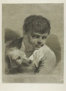 Giambattista Piazetta Prints: A Boy with a Dog, 1750/59. Creator: Giovanni Marco Pitteri