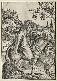 Lucas Cranach Prints: A Boy on Horseback, 1506. Creator: Lucas Cranach (German, 1472-1553)
