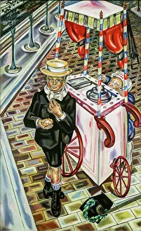 Mara 1881 1932 Prints: The Boy with Ice Cream, 1925. Creator: Blanchard, Maria (1881-1932)