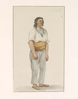 Ducros Abraham Louis Rodolphe Prints: Boy in an inn in Malta, 1778. Creator: Louis Ducros