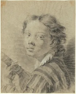 Giambattista Piazetta Prints: A Boy with a Lute, c. 1740. Creator: Giovanni Battista Piazzetta