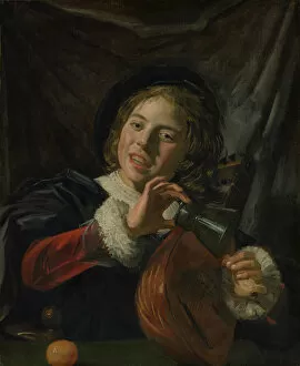 Playing An Instrument Collection: Boy with a Lute, ca. 1625. Creator: Frans Hals