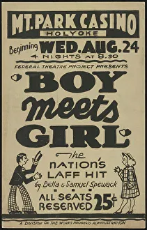 Bella Cohen Spewack Prints: Boy Meets Girl, Holyoke, MA, 1938. Creator: Unknown