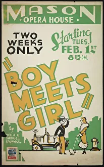 Romantic Comedy Prints: Boy Meets Girl, Los Angeles, 1938. Creator: Unknown
