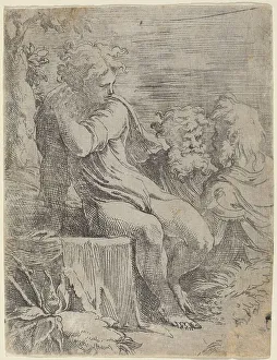 Mazzola Francesco Prints: The Boy and Two Old Men. Creator: Parmigianino