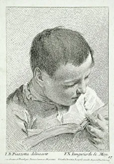 Boy Reading, 18th century. Creator: Franz Xaver Andreas Jungwierth