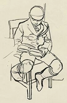 Sock Collection: Boy Reading, c1900. Artist: Warwick Reynolds