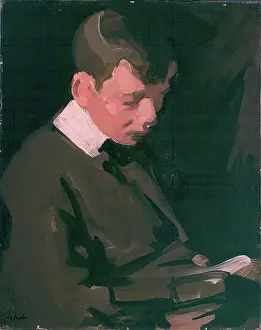 Peploe Samuel John Prints: Boy Reading, c1903. Creator: Samuel John Peploe