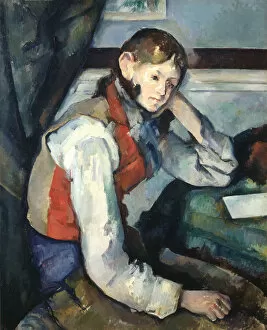 Paul 1839 1906 Collection: The Boy in the Red Vest (Le garcon au gilet rouge), 1888-1890