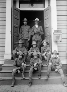 Boy Scouts Prints: Boy Scouts, 1913. Creator: Harris & Ewing. Boy Scouts, 1913. Creator: Harris & Ewing