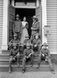 Boy Scouts Prints: Boy Scouts, 1913. Creator: Harris & Ewing. Boy Scouts, 1913. Creator: Harris & Ewing