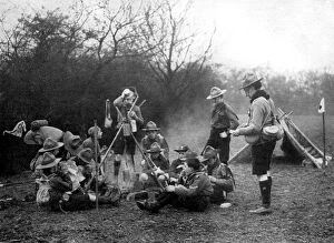 Cookery Collection: Boy scouts camping, 1926