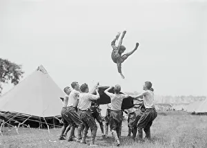 Scout Prints: Boy Scouts - Gettysburg, 1913. Creator: Bain News Service