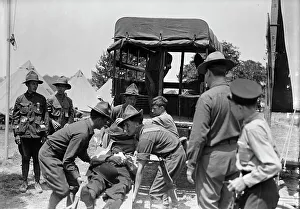 Stretcher Prints: Boy Scouts - Scouts At Gettysburg, 1913