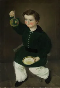 Rosy Cheeked Prints: Boy with soap bubble; Portrait of Gustav Antonio Gjessing as a child