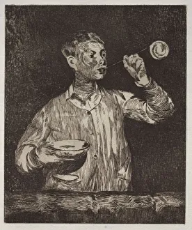 Edouard Manet French Prints: The Boy with soap bubbles. Creator: Edouard Manet (French, 1832-1883)