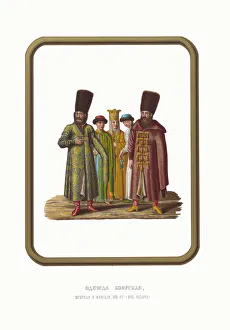 Boyar Prints: Boyar Clothing of the XVII century. From the Antiquities of the Russian State, 1849-1853